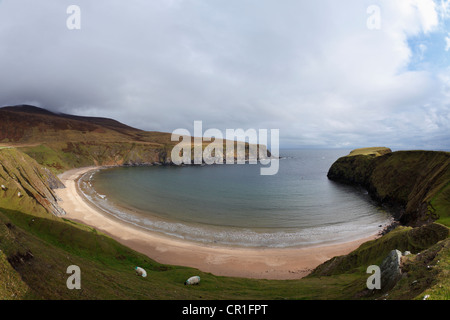 The Silver Strand, Malinbeg, near Glencolumbcille, or Glencolumbkille, County Donegal, Ireland, Europe Stock Photo