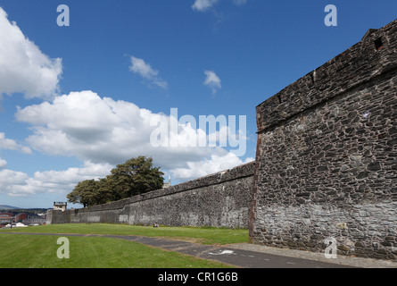 City walls, Londonderry, County Derry, Northern Ireland, Great Britain, Europe, PublicGround Stock Photo