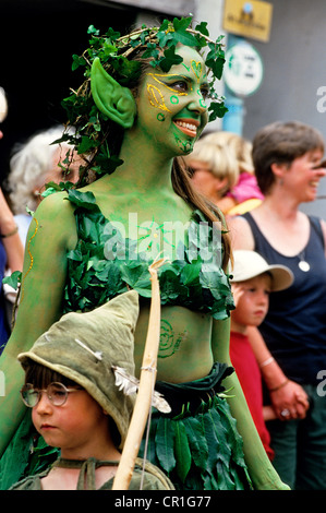 United Kingdom, Cornwall, Penzance, Golowan Festival Stock Photo