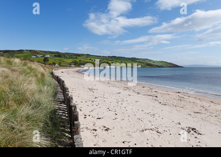 Sandy beach in Cushendun, County Antrim, Northern Ireland, Ireland, Great Britain, Europe Stock Photo