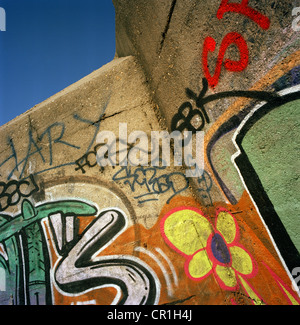 Graffiti on World War II bunker