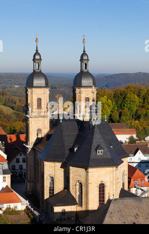Heilige Dreifaltigkeit or Holy Trinity pilgrimage church, Goessweinstein, Franconian Switzerland, Upper Franconia, Franconia Stock Photo