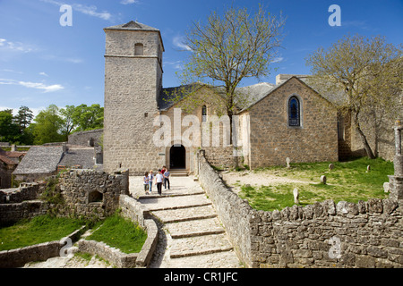 France, Aveyron, the Causses and the Cevennes, Mediterranean agro pastoral cultural landscape, UNESCO World Heritage, Causses Stock Photo