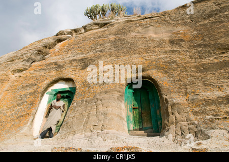 Ethiopia, Tigray Region, churches of Teka tesfai group, church of Mikael Milhaizengi (or Mikael Melehayzenghi) Stock Photo