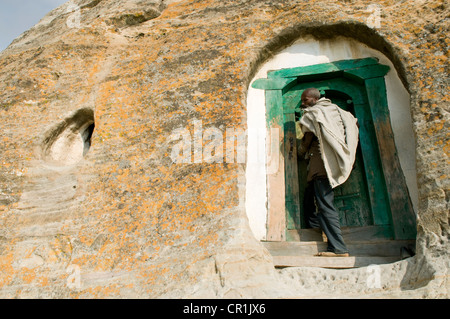 Ethiopia, Tigray Region, churches of Teka tesfai group, church of Mikael Milhaizengi (or Mikael Melehayzenghi) Stock Photo