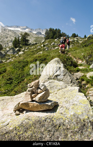 Spain, Aragon, The 1807-2007 Candolle's Expedition all over Pyrenees in the footsteps of the Genevan botanist Augustin Pyramus Stock Photo