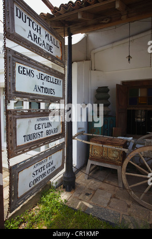 Dutch Wall Arcade, Galle, Southern Province, Sri Lanka Stock Photo