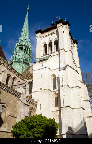 Saint-Pierre cathedral, Geneva, Switzerland (HDR Stock Photo - Alamy