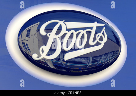 'Boots chemist' store shop pharmacy sign Stock Photo