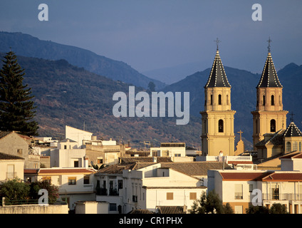 Spain, Andalusia, Costa del Sol, Las Alpujarras, Ogiva church Stock Photo