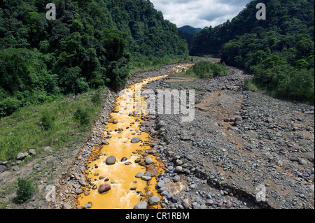 Rio Sucio, 'Dirty River', Braulio Carrillo National Park, Costa Rica, Central America Stock Photo