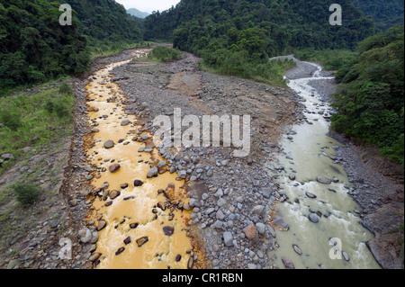Rio Sucio, 'Dirty River', Braulio Carrillo National Park, Costa Rica, Central America Stock Photo