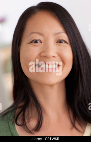 USA, California, Los Angeles, Portrait of mature woman smiling Stock Photo