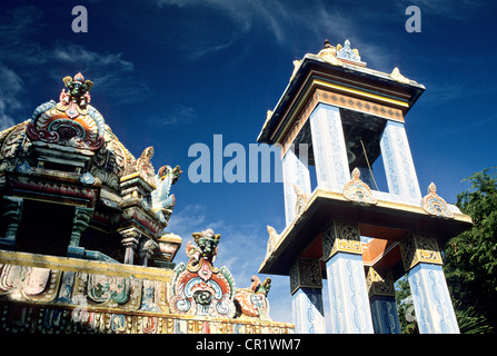 Mauritius, District of Riviere du Rempart, Grand Baie, Tamil Temple Stock Photo