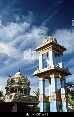 Mauritius, District of Riviere du Rempart, Grand-Baie, Tamil Temple Stock Photo