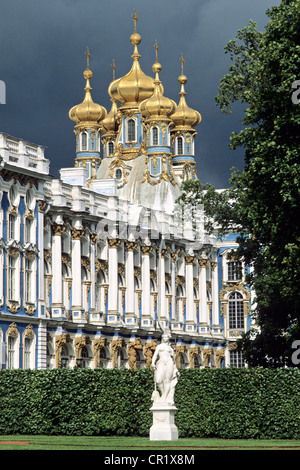 Russia, Pushkine (Tsarskoye Selo), 25 km to the South of St Petersburg, UNESCO World Heritage, Chapel of Catherine the Great's Stock Photo