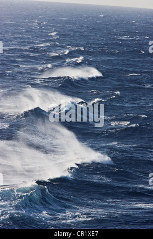 Rocky waves in ocean Stock Photo