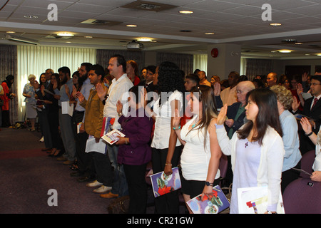 Canadian Citizenship Ceremony in Ottawa, Capital of Canada, June 8, 2012. Stock Photo