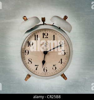 Old fashioned alarm clock. Stock Photo