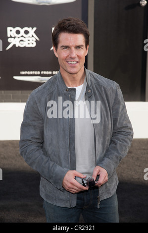 Actor Tom Cruise arrives at the premiere of Warner Bros. Pictures' 'Rock of Ages' at Grauman's Chinese Theatre on June 8, 2012 Stock Photo