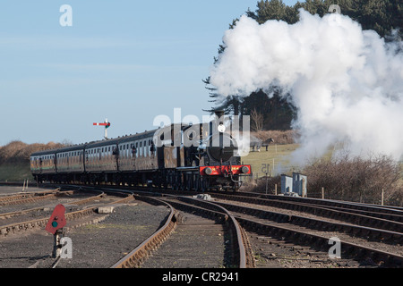 J15 locomotive in its 100th year.  North Norfolk Railway, UK. Stock Photo