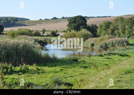 The River Arun at Bury, West Sussex. There was a passenger ferry to ...