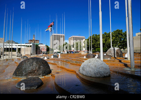 The San Jose city hall plaza, California CA Stock Photo