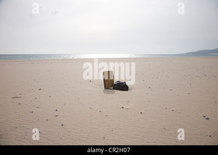 Lances beach of Tarifa at Cadiz Andalusia in Spain Stock Photo