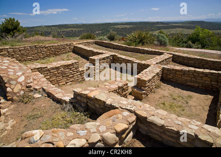 The rulins of Escalante Pueblo, at Canyons of the Ancients National Monument, Colorado Stock Photo