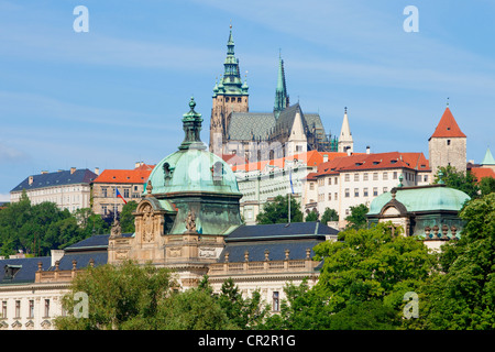 czech republic, prague - hradcany castle, st. vitus cathedral Stock Photo