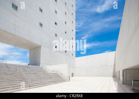 Granada Spain MA Andalucia Museum of Andalusian Memory by Alberto Campo Baeza. Entrance coourtyard: patio acceso. Stock Photo