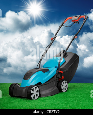 blue carpet cutter, tool isolated on white background Stock Photo - Alamy