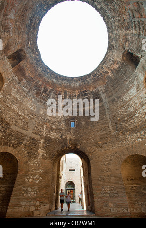 Split, Croatia, Dalmatian Coast, Diocletian's Palace Stone Passage Way ...