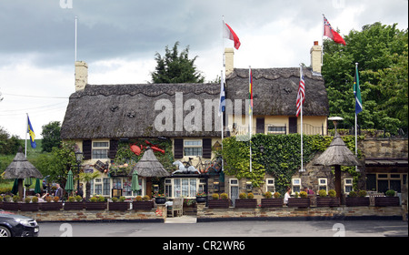 The Crab & Lobster Restaurant at Asenby, North Yorkshire looking like a typical English country pub Stock Photo