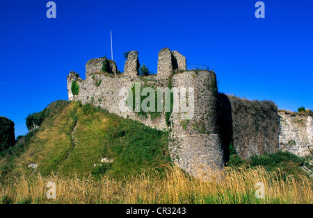 France, Seine Maritime, Arques la Bataille, the castle, walls and ramparts Stock Photo