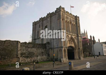 Abbeygate, Bury St Edmunds Abbey, Suffolk, UK Stock Photo