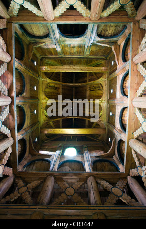 Borgund Stave Church, interior view, Norway, Scandinavia, Europe Stock Photo