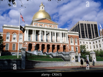 United States, Massachusetts, Boston, The State House, the parliament Stock Photo