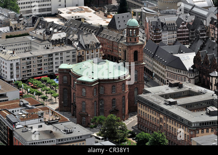 View of Paulskirche, St. Paul's Church, as seen from Main Tower, Frankfurt am Main, Hesse, Germany, Europe Stock Photo