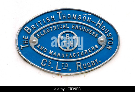 The British Thomson-Houston Company Limited badge Stock Photo