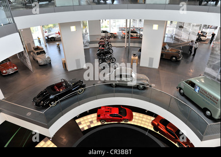 Interior view, museum mobile, Erlebniswelt Audi, Audi, Ingolstadt, Bavaria, Germany, Europe Stock Photo