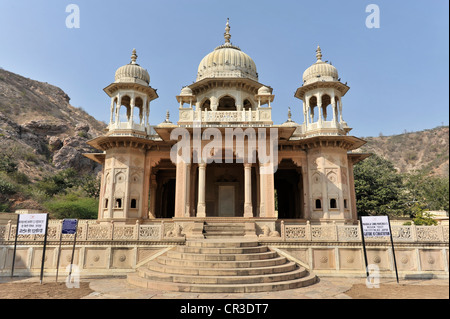 Chhatri of Gaitor, tomb of the royal family, Jaipur, Rajasthan, India ...