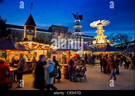 Christmas market, Karlsruhe, Baden-Wuerttemberg, Germany, Europe Stock Photo