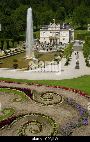 Linderhof Palace, near Oberammergau, Allgaeu, Bavaria, Germany, Europe Stock Photo