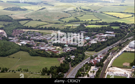 aerial view of the University of Sussex, Brighton Stock Photo