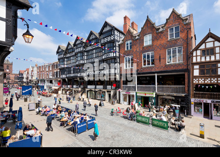 Chester Rows covered medieval era walkways Chester Cheshire England UK GB EU Europe
