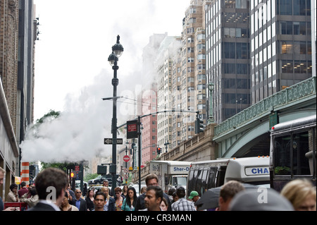 Rush hour in front of Central Station, Manhattan, New York, USA Stock Photo