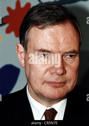 Lipponen, Paavo, * 23.4.1941, Finnish politician, Prime Minister of Finland 1995 - 2003, portrait, taken during a visit to Berlin, Germany, 24.3.1999, Stock Photo