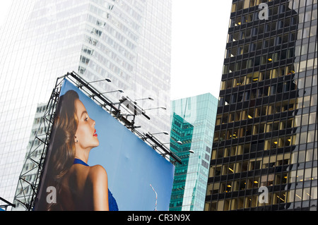 Advertising hoarding in Times Square, Manhattan, New York, USA