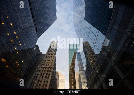 Skyscrapers on Park Avenue, Manhattan, New York, USA, America Stock Photo